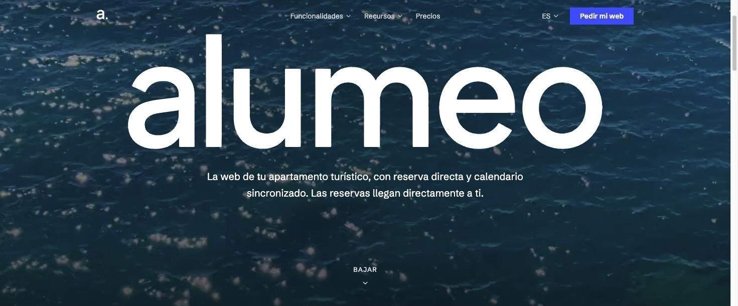 Captura do site da Alumeo